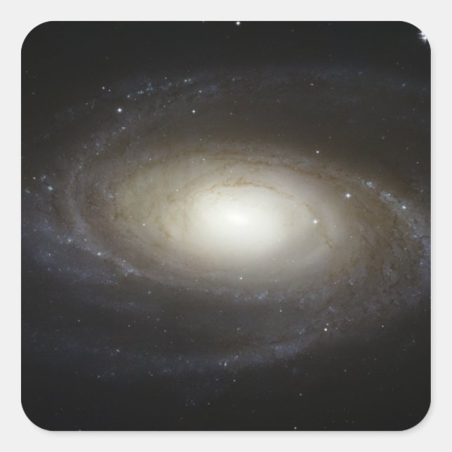 Pegatina Cuadrada Galaxia espiral M81 (Anverso)
