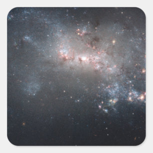 Pegatina Cuadrada Galaxia irregular Magellanica NGC 4449