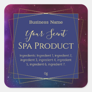 Pegatina Cuadrada Galaxia Temática Baño Baño Bañera Cuerpo Tapón Jab