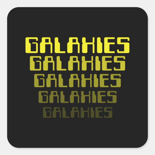 PEGATINA CUADRADA GALAXIES GALAXIES GALAXIES GALAXIES GALAXIES GALAX (Anverso)
