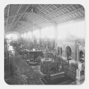 Pegatina Cuadrada Galería de las diversas industrias