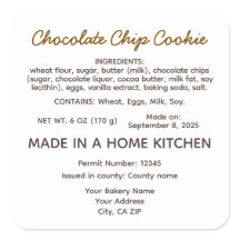 Galleta con chispas de chocolate de alimentos de c