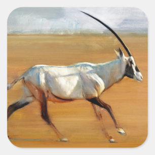 Pegatina Cuadrada Galloping Oryx 2010