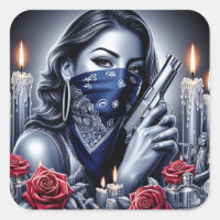 Gangster Chica Hip Hop arte chicano Diseño