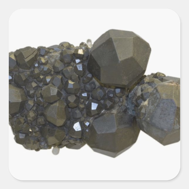 Pegatina Cuadrada Garnet en forma natural (Anverso)