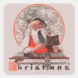 Pegatina Cuadrada Gastos de Santa