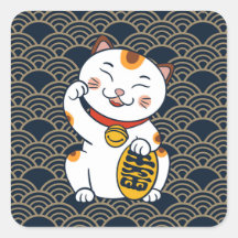 Gato calico japonés afortunado | Maneki Neko