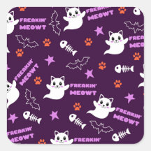 Gato fantasma de Halloween
