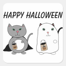 Gats Ghost Vampire Feliz Personalizado de Hallowee