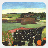 Gauguin - Haystacks en Bretaña,