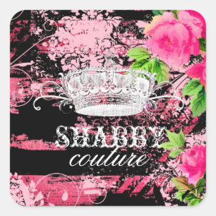 Pegatina Cuadrada GC Shabby Wild Garden Tiara