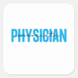 Pegatina Cuadrada Gear asociado del médico