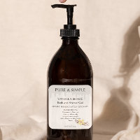 Gel de baño de vainilla para manos producto hecho