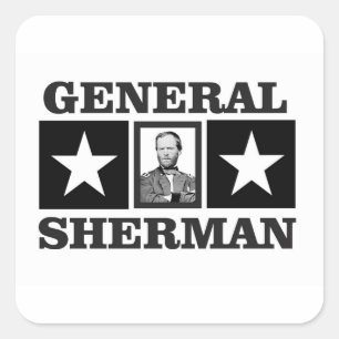 Pegatina Cuadrada general arte Sherman