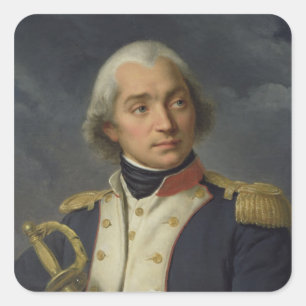 Pegatina Cuadrada General Charles Pichegru