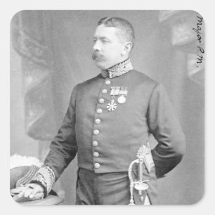 Pegatina Cuadrada General de brigada sir Percy Molesworth Sykes