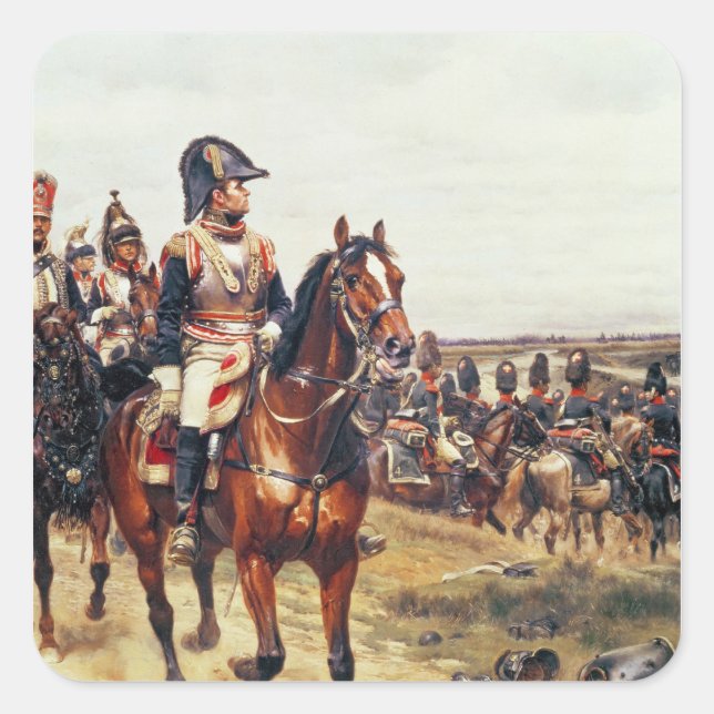 Pegatina Cuadrada General del Primer Imperio (Anverso)
