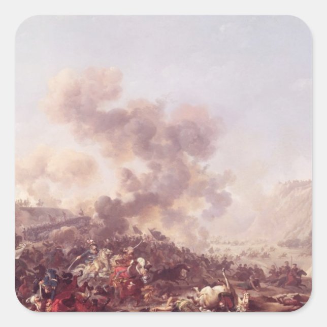 Pegatina Cuadrada General Jean Andoche Junot (1771-1813) Duc d'Abran (Anverso)