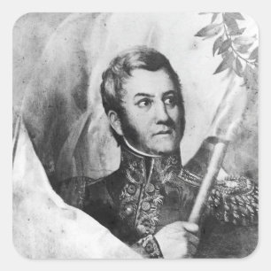 Pegatina Cuadrada General Jose de San Martin