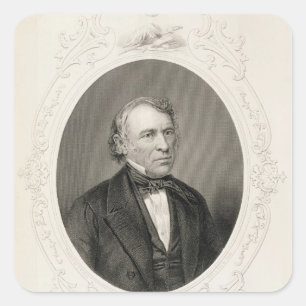 Pegatina Cuadrada General Zachary Taylor