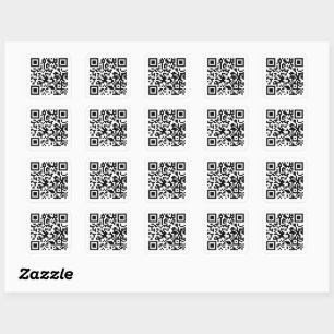 Pegatina Cuadrada Generar código QR - Simple 20 Pegatinas