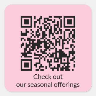 Pegatina Cuadrada Generar URL de código QR personalizado