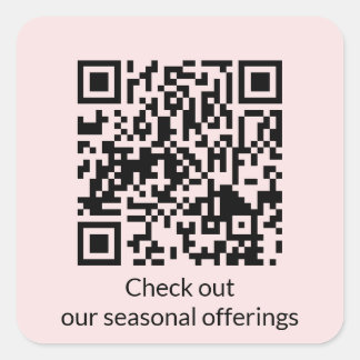 Pegatina Cuadrada Generar URL de código QR personalizado