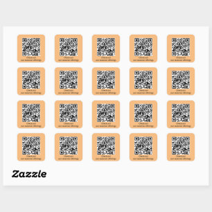 Pegatina Cuadrada Generar URL de código QR personalizado