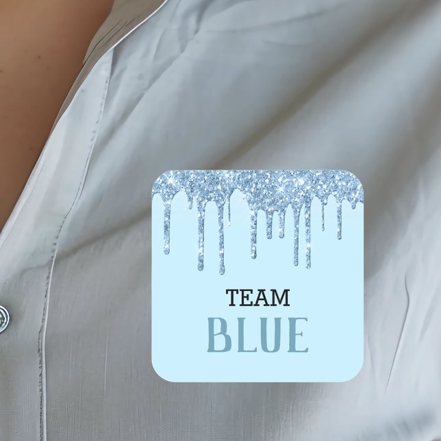 Pegatina Cuadrada Género revelar predicciones Purpurina de Blue Boy (Subido por el creador)