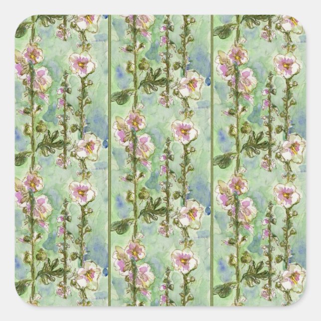 Pegatina Cuadrada Gentle Mallow (Anverso)