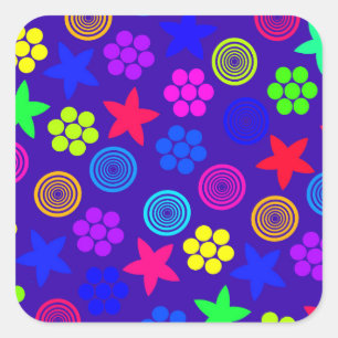 Pegatina Cuadrada Geo gráfico