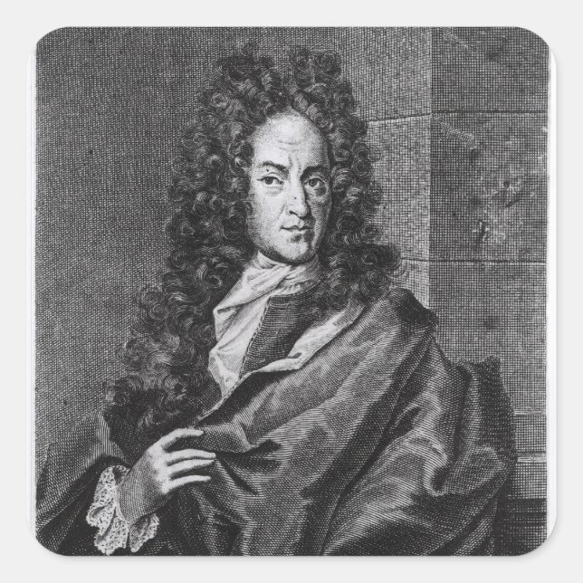 Pegatina Cuadrada Georg Ernest Stahl (Anverso)