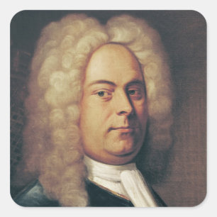 Pegatina Cuadrada George Frederick Handel