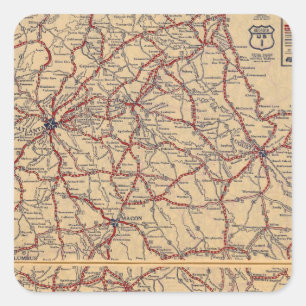 Pegatina Cuadrada Georgia 8