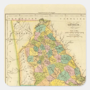 Pegatina Cuadrada Georgia US