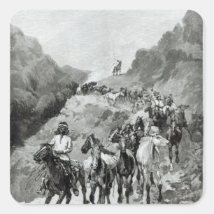 Pegatina Cuadrada Gerónimo y su banda