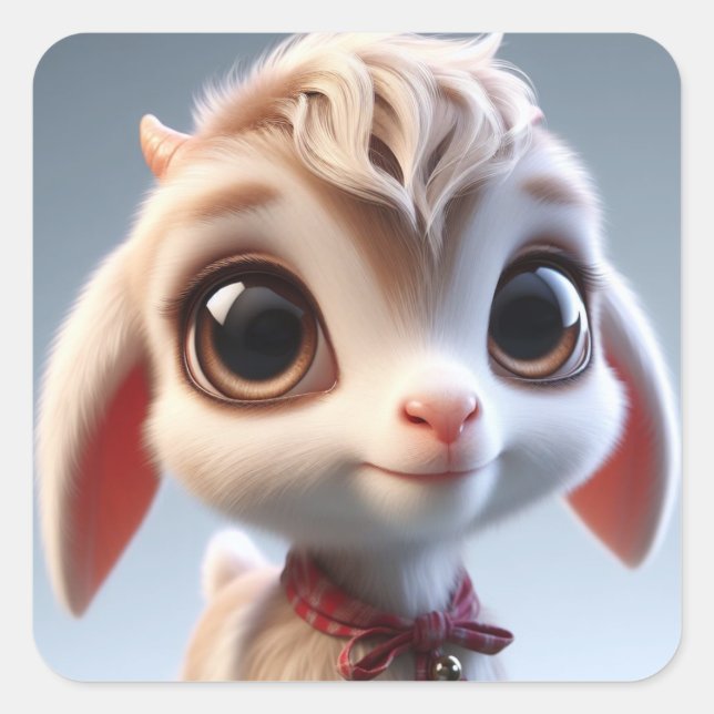 Pegatina Cuadrada Gertrude (Anverso)