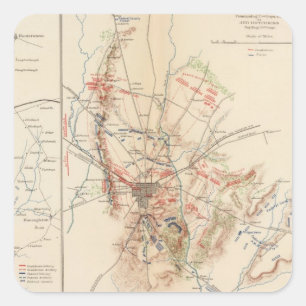 Pegatina Cuadrada Gettysburg