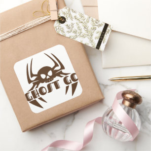 Pegatina Cuadrada Ghost Go Spooky Season