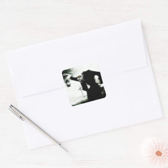 Pegatina Cuadrada Ghoul (Sobre)