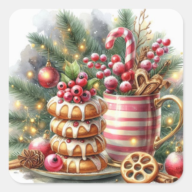 PEGATINA CUADRADA GIFAS PARA ELLA, ÉL (Anverso)