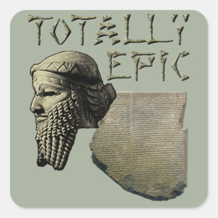 Pegatina Cuadrada Gilgamesh: Totalmente épico