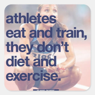 Pegatina Cuadrada Gimnasio Motivacional