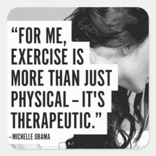 Pegatina Cuadrada Gimnasio Motivacional