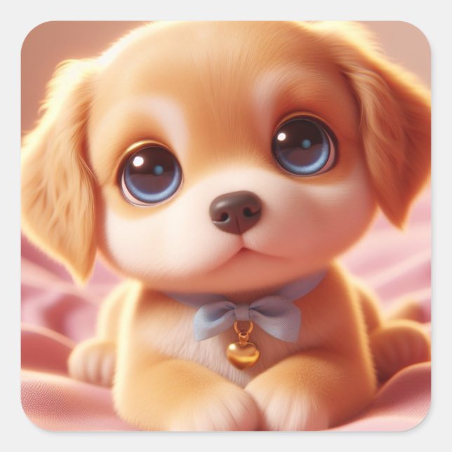 Pegatina Cuadrada Ginger (Anverso)