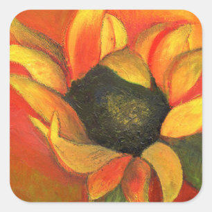 Pegatina Cuadrada Girasol 2011 de septiembre