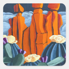 Pegatina Cuadrada Girls, Girls, Girls