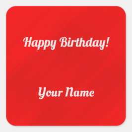 Pegatina Cuadrada Glamour criminal personalizada