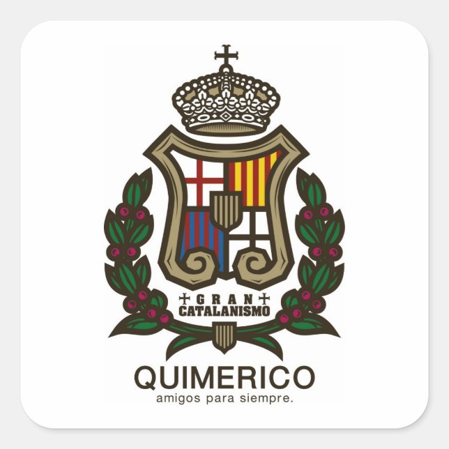 PEGATINA CUADRADA GLAN CATALANISMOシール (Anverso)