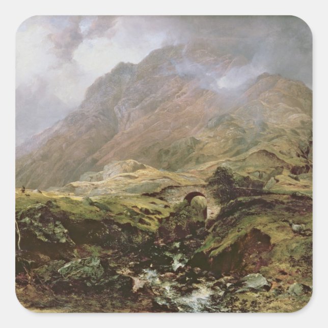 Pegatina Cuadrada Glencoe, 1847 (Anverso)